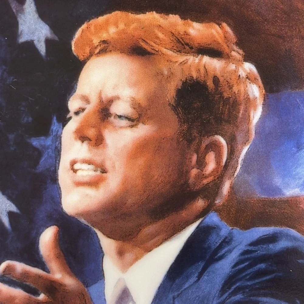 FRANKLIN MINT Limited Edition Collectible John F Kennedy JFK Plate/Hanger 8”